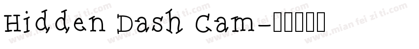 Hidden Dash Cam字体转换